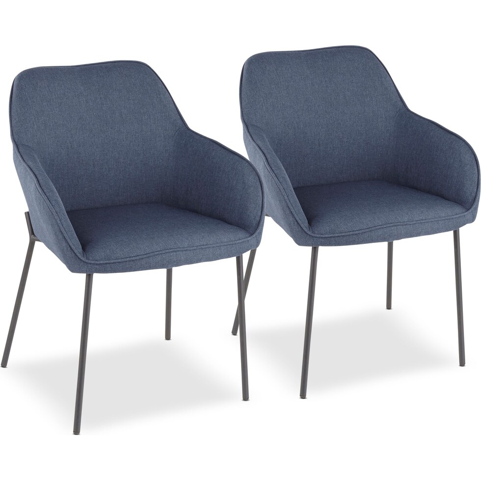 liv blue dining chair   