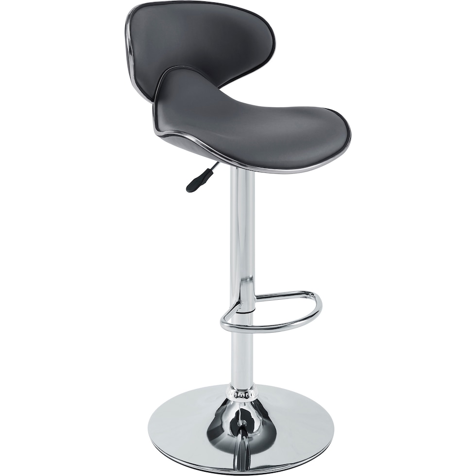 liv gray bar stool   