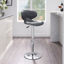 liv gray bar stool   