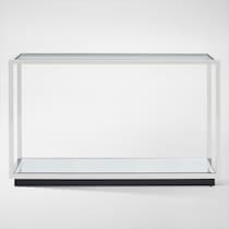 livingston silver sofa table   