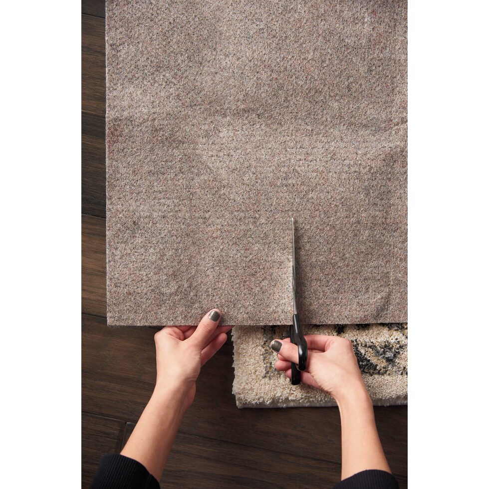 lock light brown rug pad   