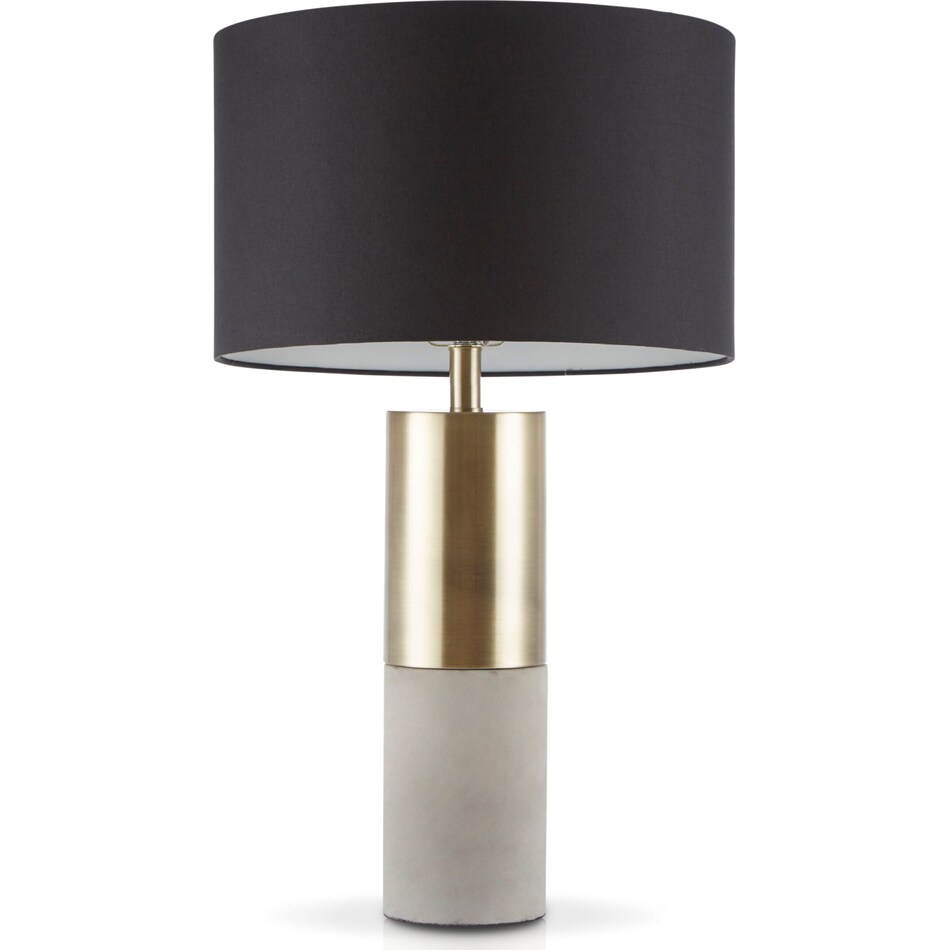 lodi black and gold table lamp   