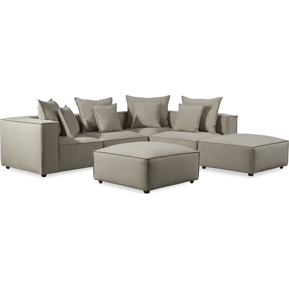 Logan 6Piece Sectional Value City Furniture
