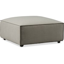 logan gray ottoman   