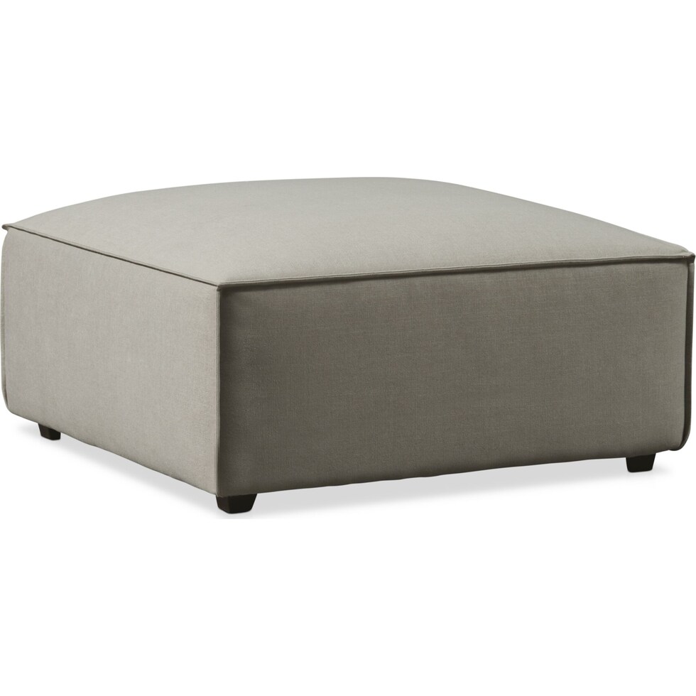 logan gray ottoman   