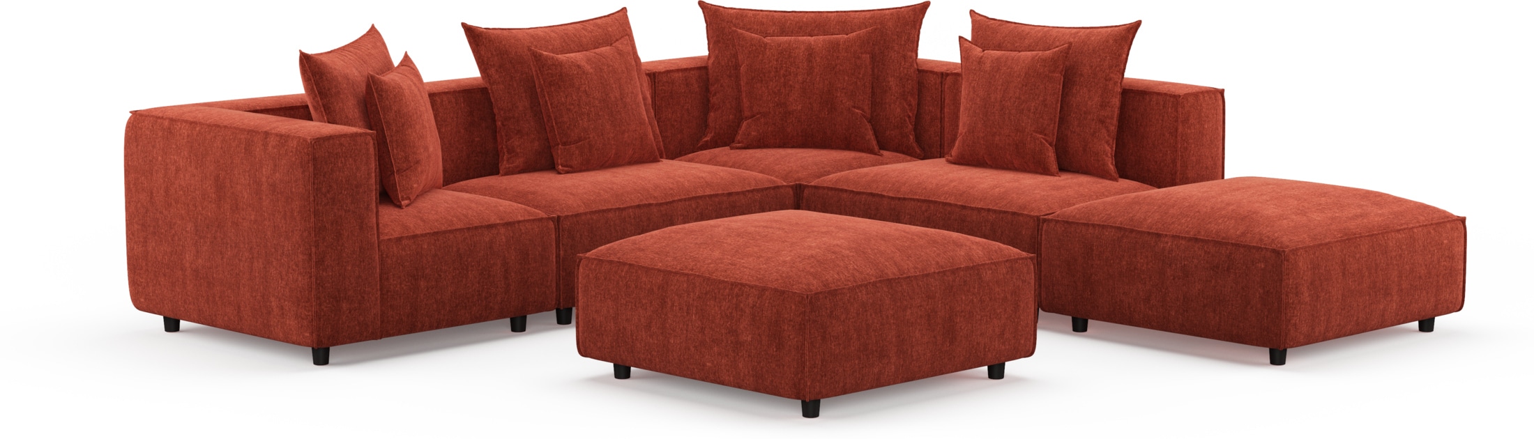Logan 6Piece Sectional Contessa Paprika Value City Furniture