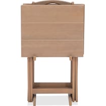 lois light brown tray table   