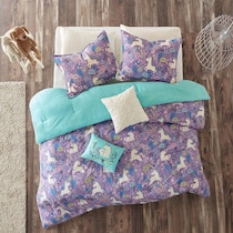 lola bedding purple full queen bedding set   