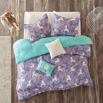 lola bedding purple twin bedding set   