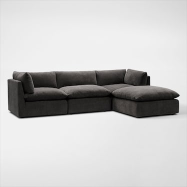 Lola 3-Piece Sectional and Ottoman Set