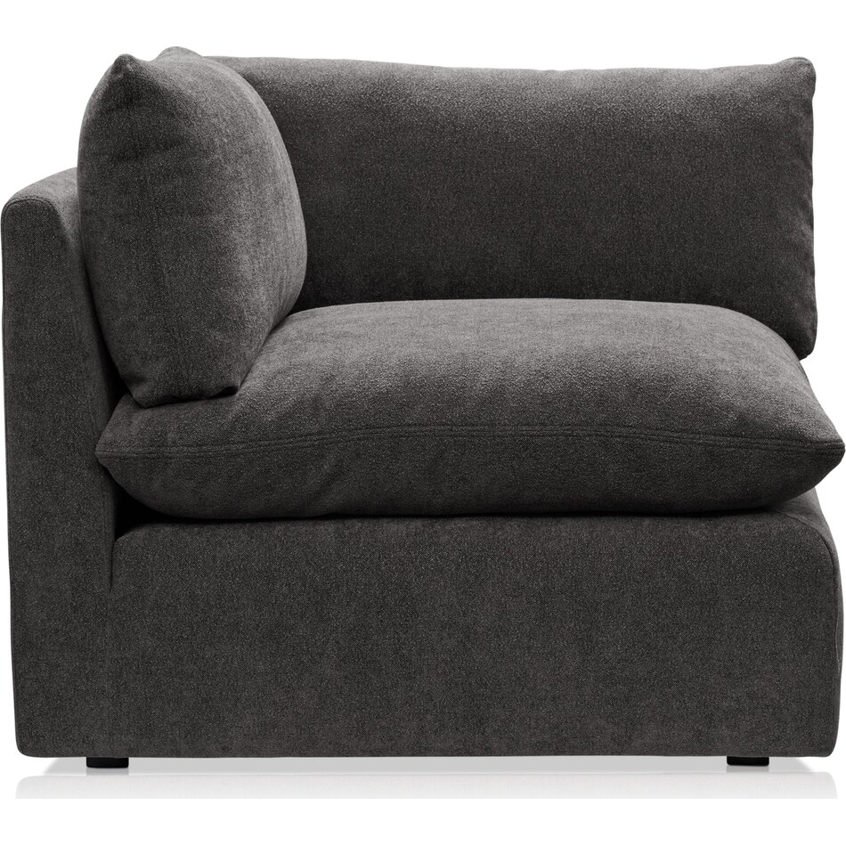 lola gray corner chair   