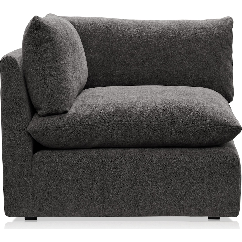 lola gray corner chair   