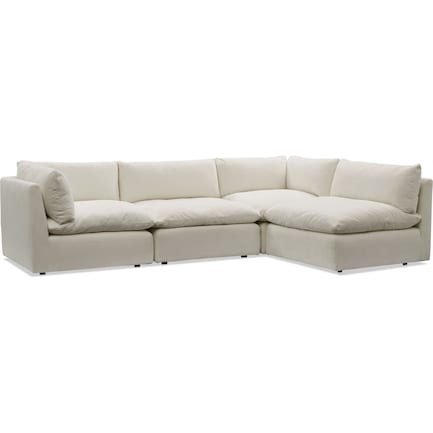 Lola 4-Piece Sectional - Ivory