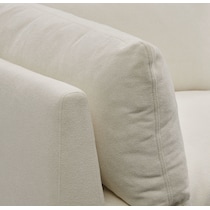 lola white corner chair   