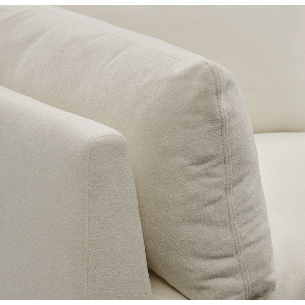 lola white corner chair   
