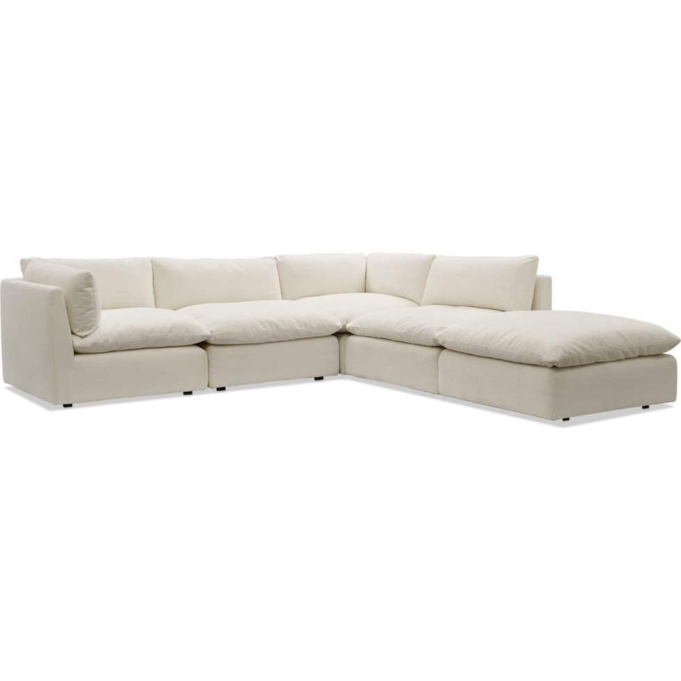 lola white sectional   