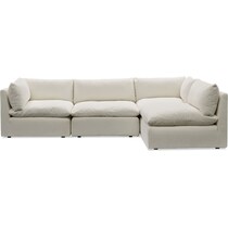 lola white sectional   