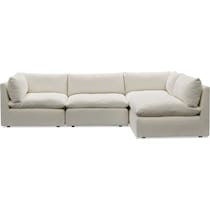 lola white sectional   