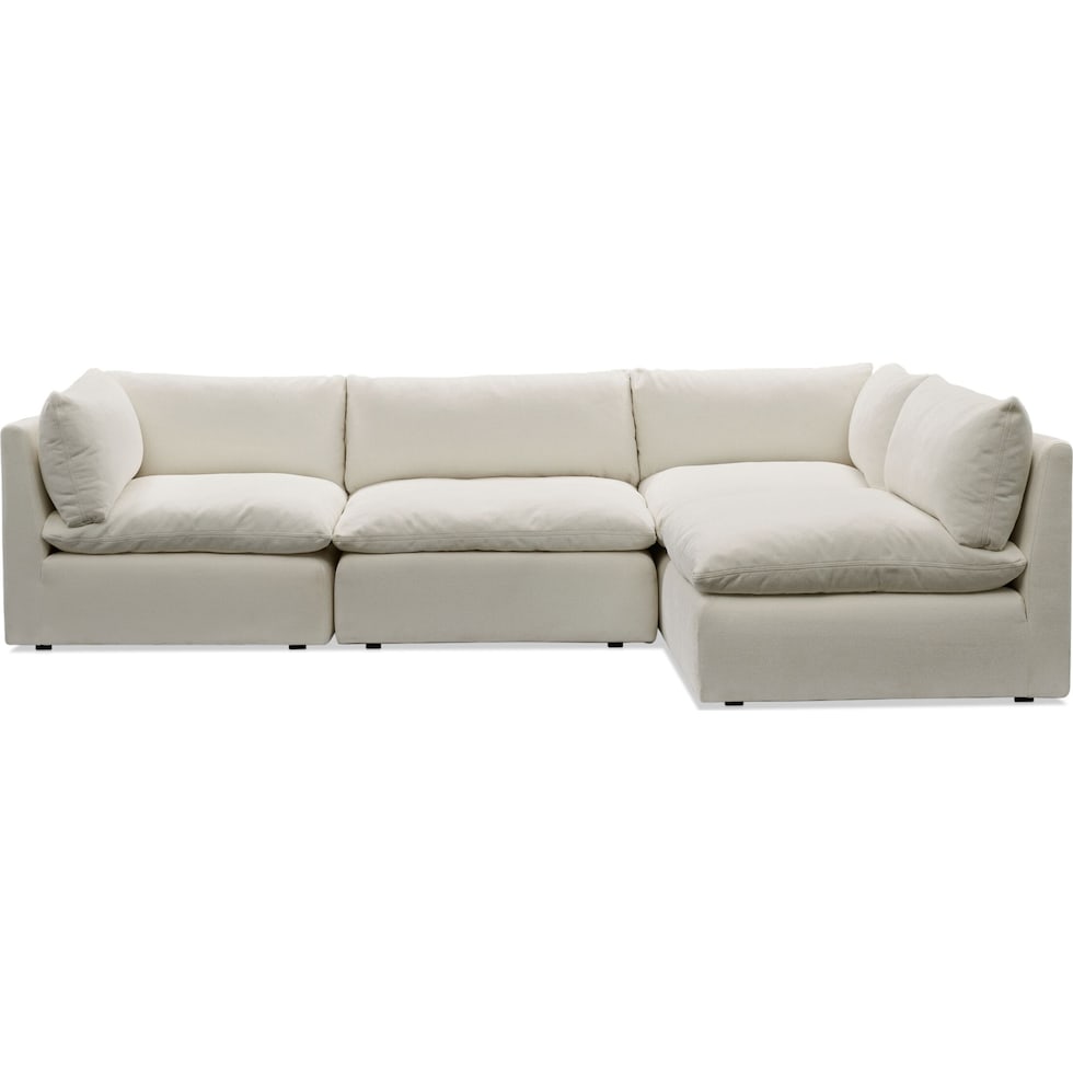 lola white sectional   