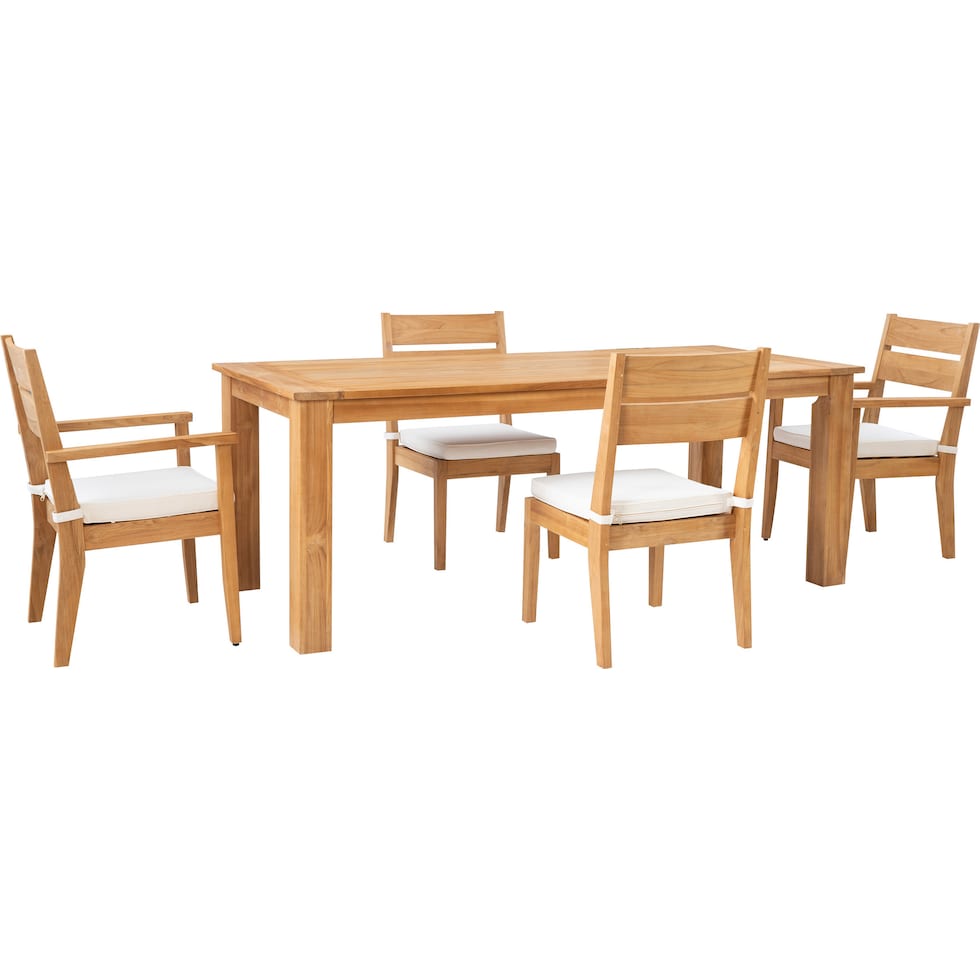 long beach light brown  pc outdoor dining   