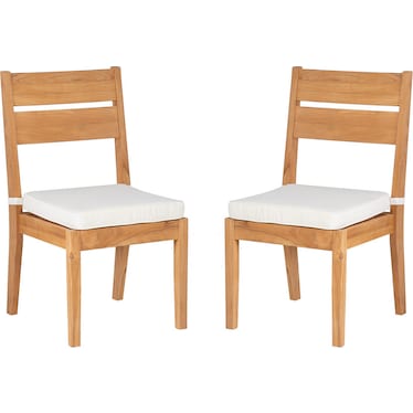 Long Beach Set of 2 Outdoor Dining Chairs