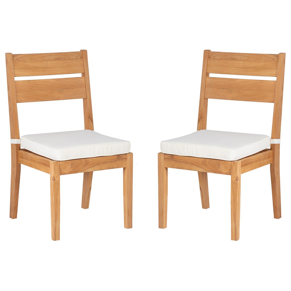 long beach natural antique white outdoor dining chair   