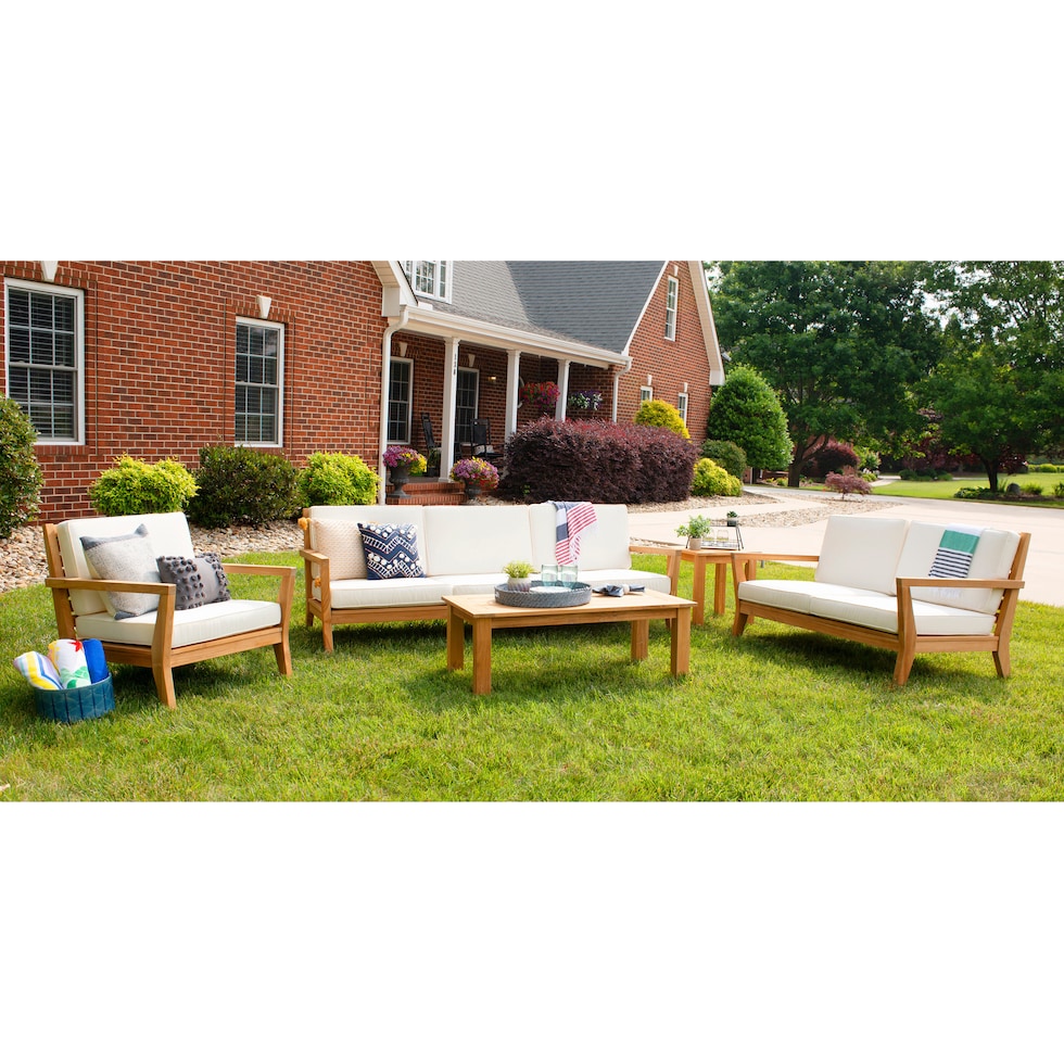 long beach natural antique white outdoor sofa   
