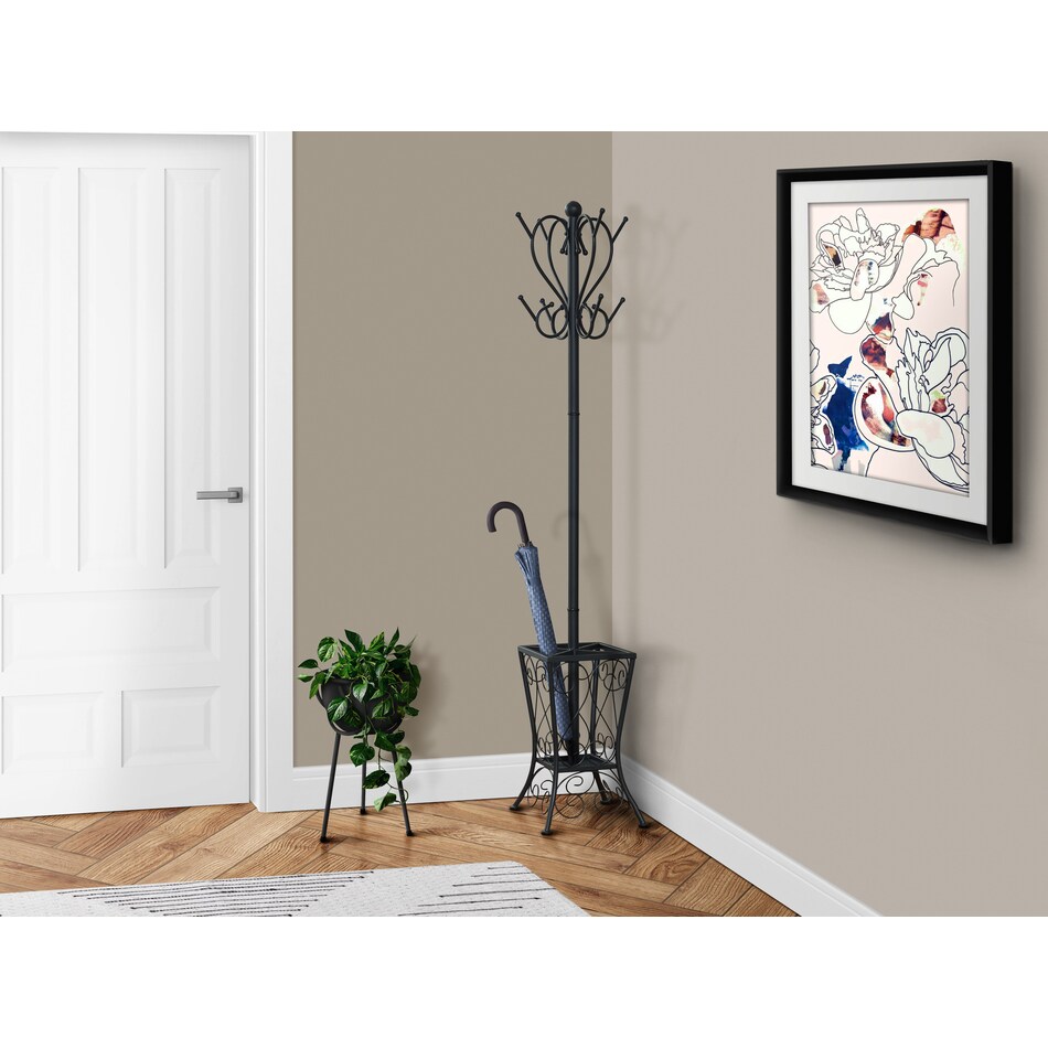loomis black coat rack   