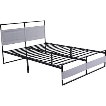 Lorcan Platform King Bed - Gray