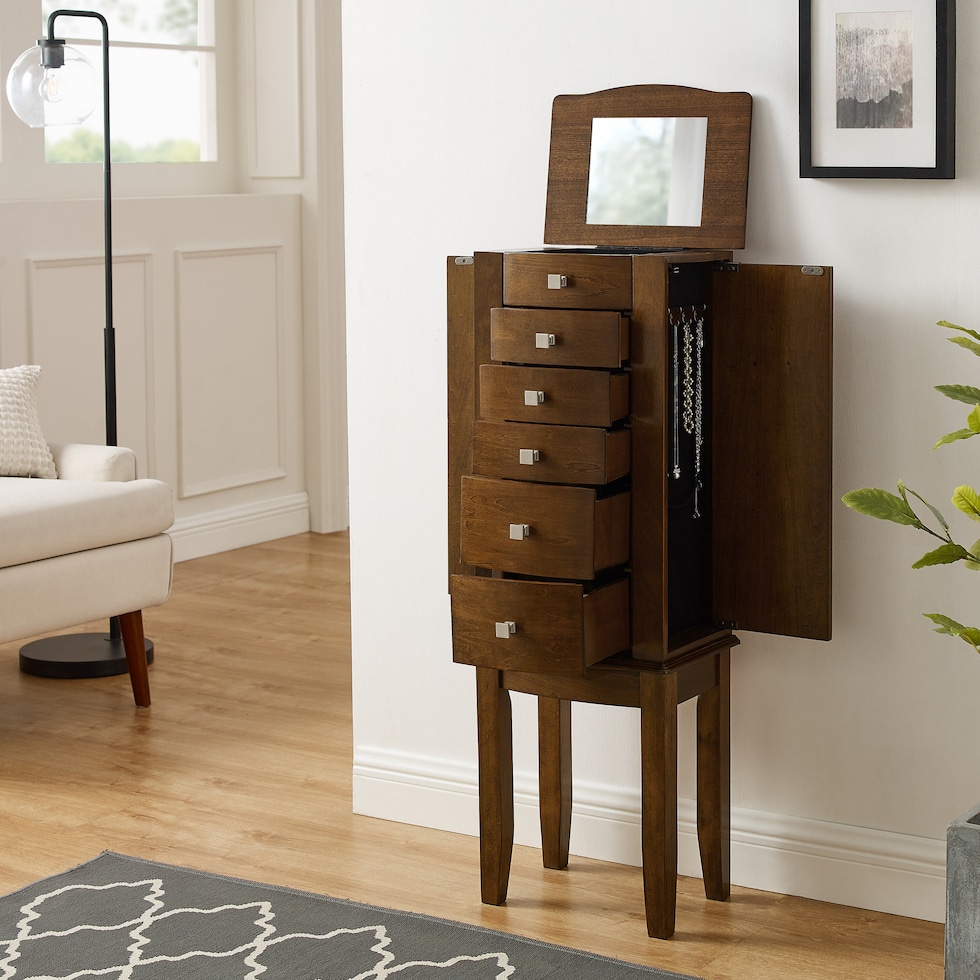 lorden dark brown armoire   