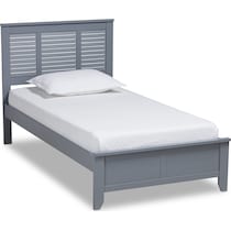 lorella gray twin bed   