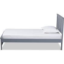 lorella gray twin bed   