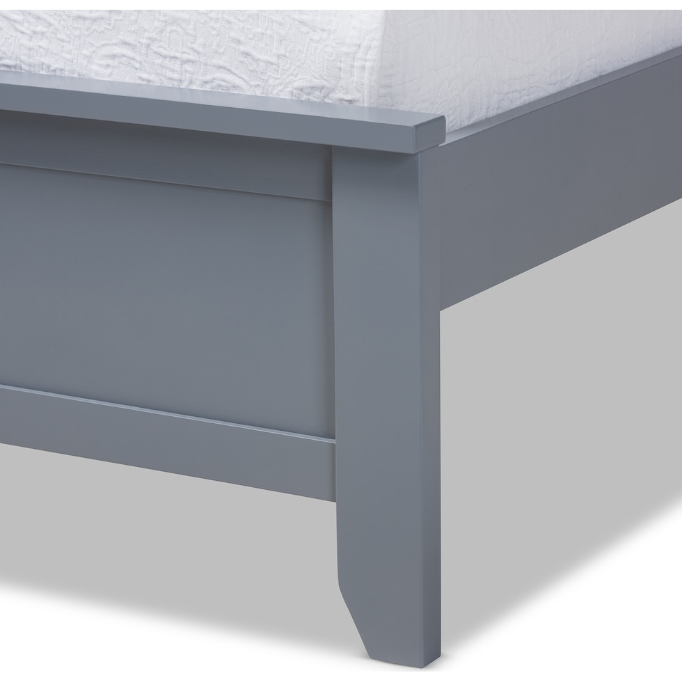 lorella gray twin bed   