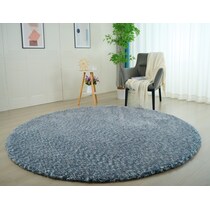lorena blue area rug  round   
