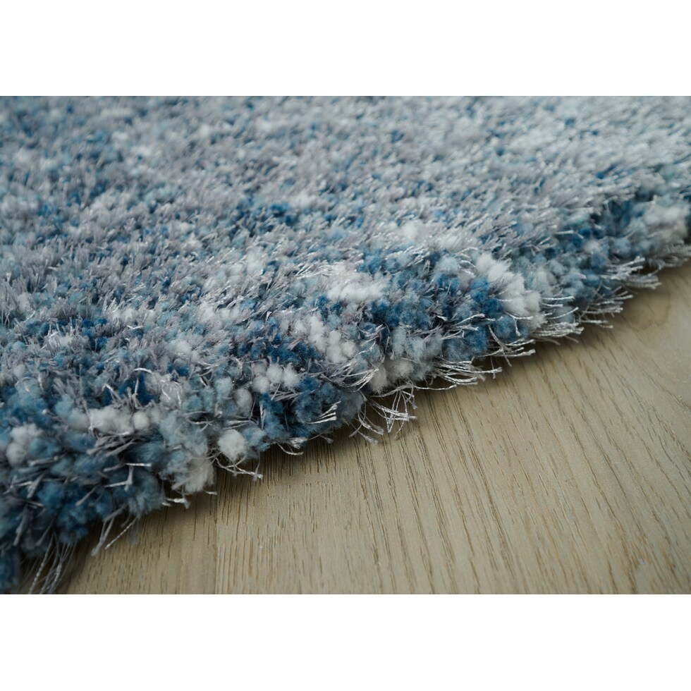 lorena blue area rug  round   