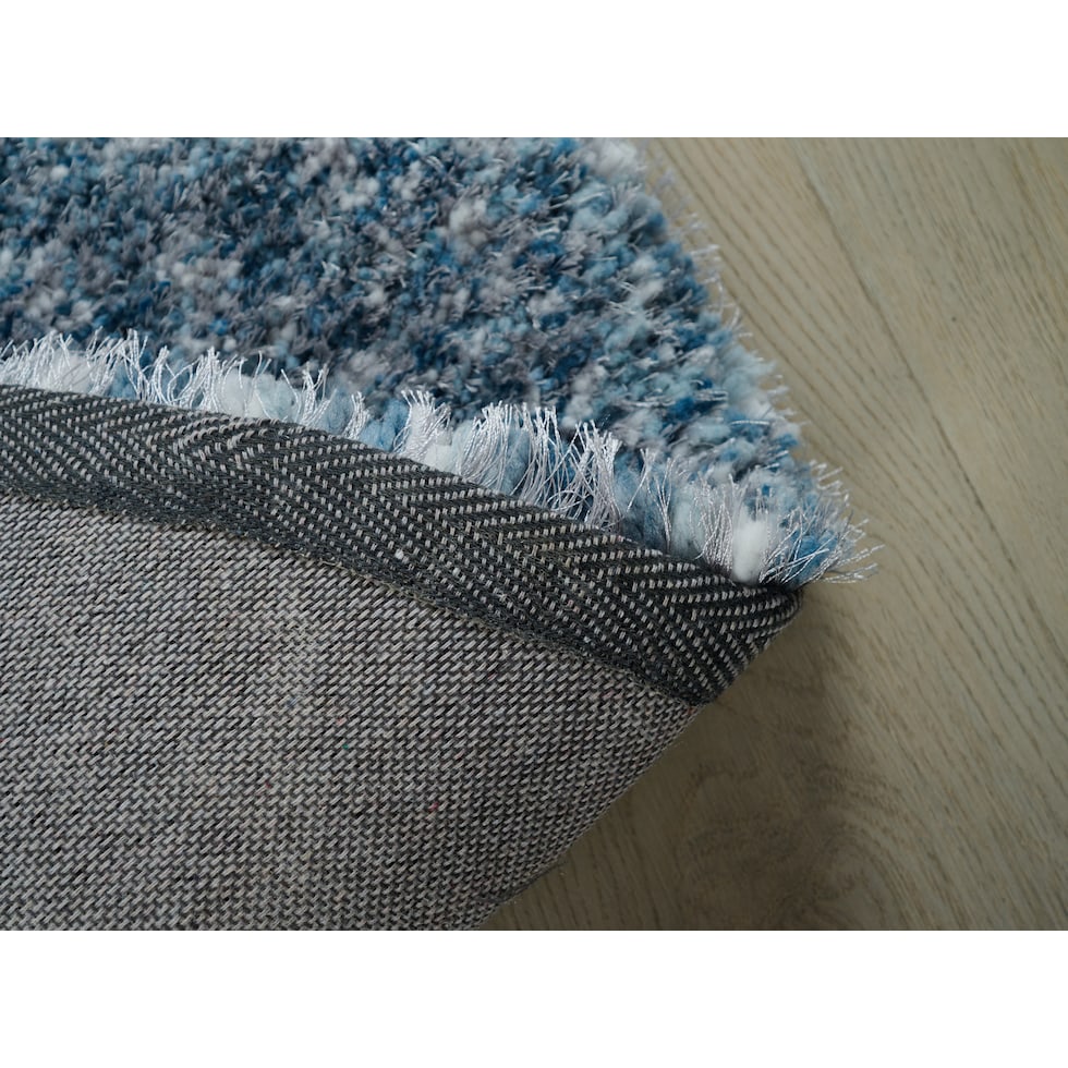 lorena blue area rug  round   
