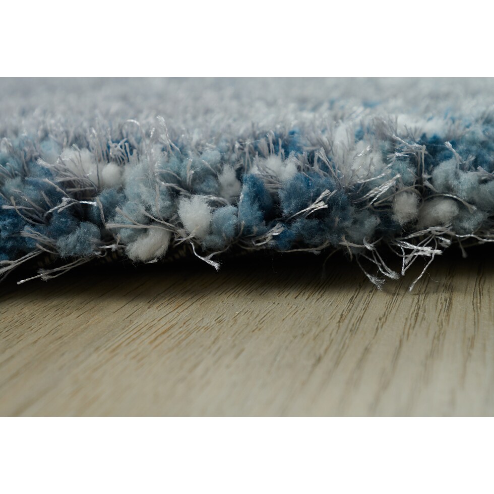 lorena blue area rug  round   