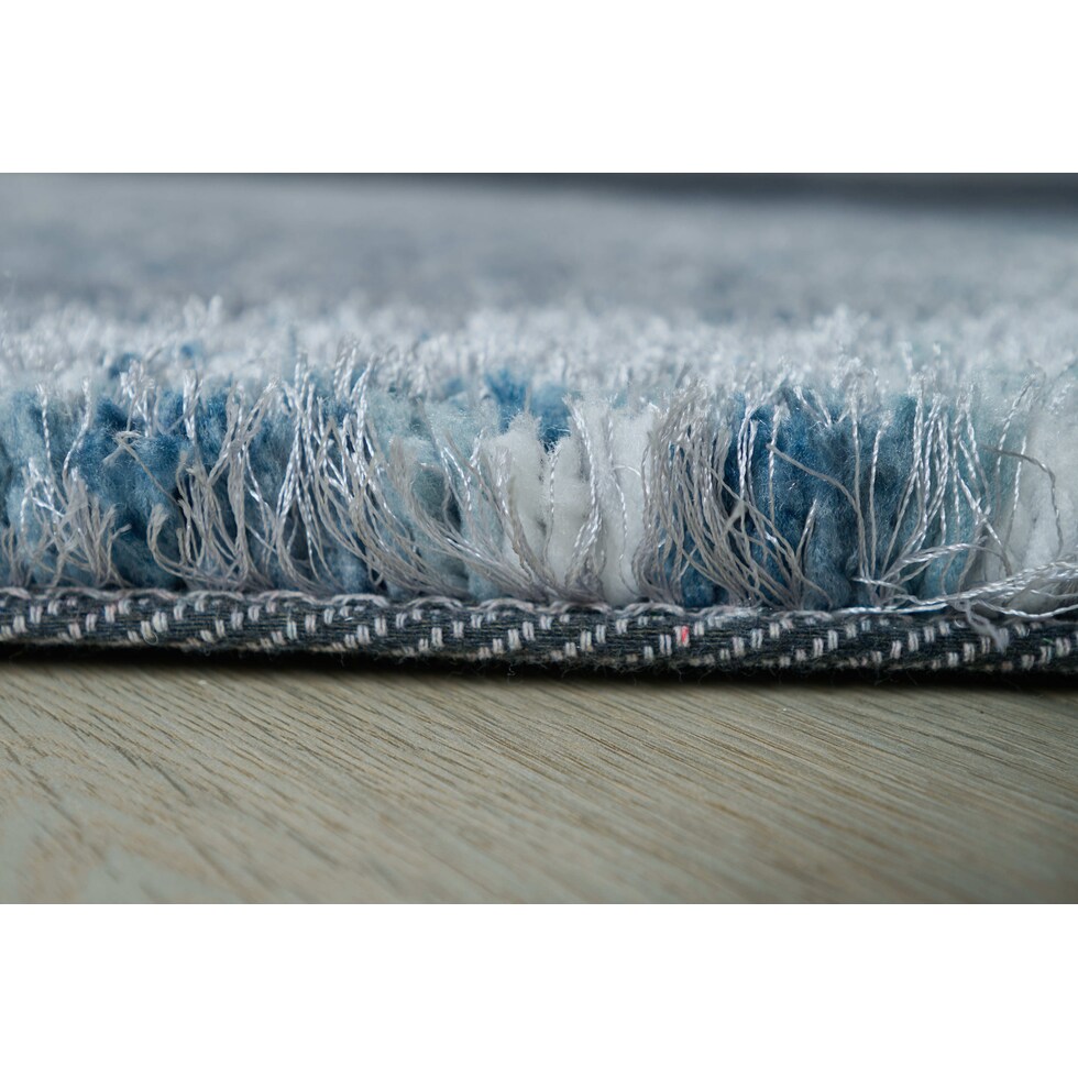 lorena blue area rug  round   