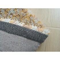 lorena yellow area rug  round   