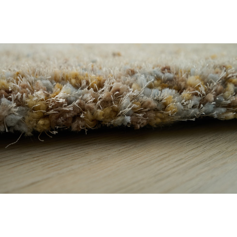 lorena yellow area rug  round   