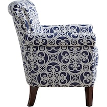 loretta blue accent chair   