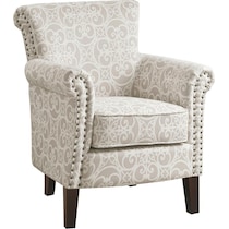 loretta neutral accent chair   