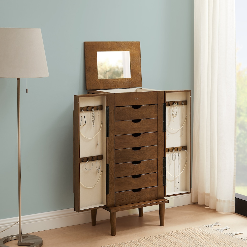 lorilynn dark brown armoire   