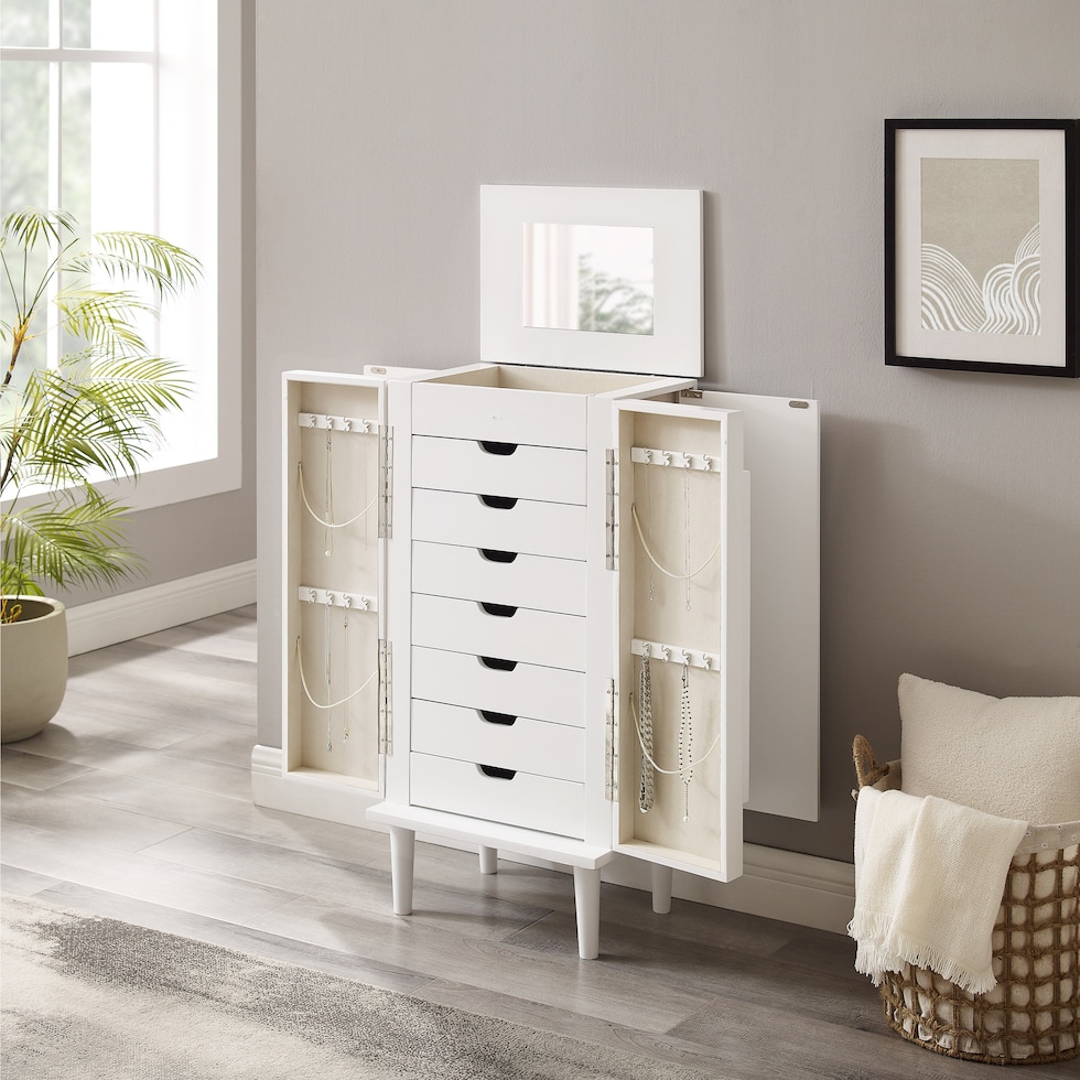 lorilynn white armoire   