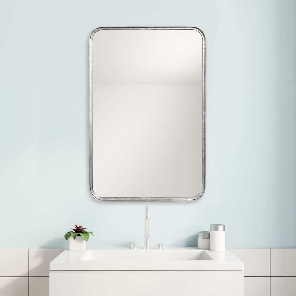 lottie silver mirror   