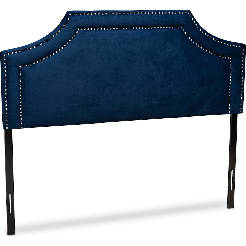 louie blue queen headboard   