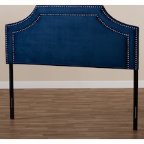 louie blue queen headboard   