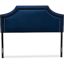 louie blue queen headboard   