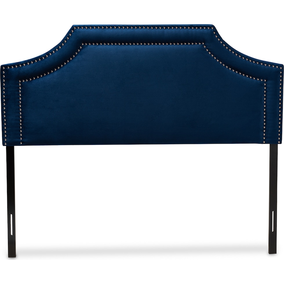 louie blue queen headboard   