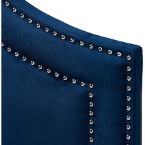 louie blue queen headboard   